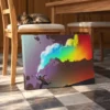 90 (3) Prismatic Leap – Colorful Abstract Wall Art, Premium Matte Canvas for Modern Decor