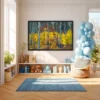91 (3) Golden Woodland Reverie – Autumn Forest Framed Print, Premium Matte Paper Art