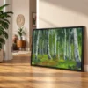 Whispering Birch Forest Wall Art – Nature-Inspired Framed Canvas for Modern Interiors