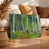 95 (2) Whispering Birch Forest Wall Art – Impressionist Landscape Canvas for Modern Interiors