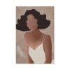Velvet Muse – Feminine Silhouette Luxury Abstract Wall Art, Premium Matte Canvas for Modern Decor