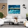 Tempest Horizon — Ocean Storm Canvas Wall Art, Moody Coastal Landscape Decor