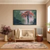 ART0088 (3) Autumn Ember Tree – Autumn Tree Wall Art, Premium Matte Framed Canvas Decor