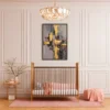 Golden Fracture Abstract Wall Art, Premium Matte Framed Canvas, Modern Luxury Decor