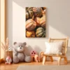 Harvest Glow – Autumn Pumpkin Wall Art, Premium Matte Canvas for Cozy Home Decor