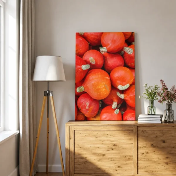 Autumn Gourd Abundance – Pumpkin Harvest Wall Art, Premium Matte Canvas