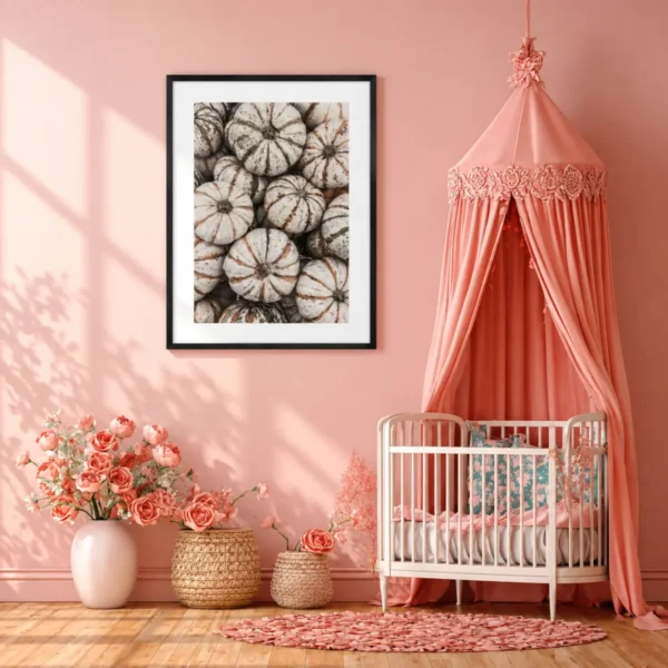 Harvest Whisper – Neutral Pumpkin Wall Art, Premium Matte Framed Prints Decor