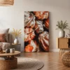 Autumn Ember Botanical Wall Art – Premium Matte Canvas for Modern Interiors