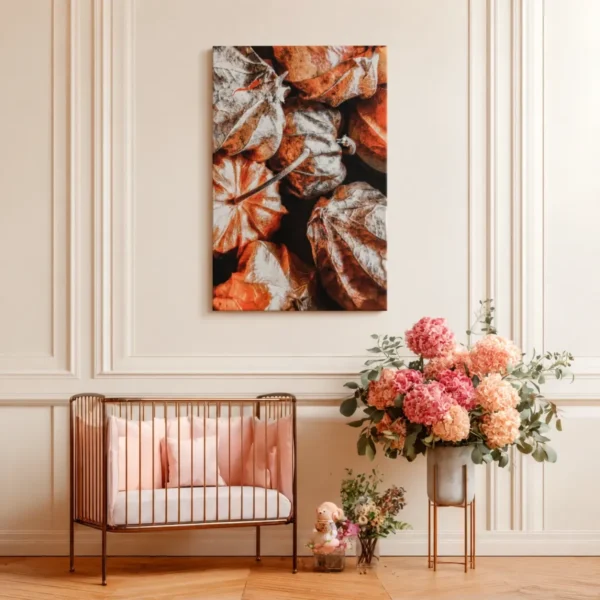 Autumn Ember Botanical Wall Art – Premium Matte Canvas for Modern Interiors
