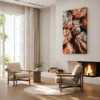 Autumn Ember Botanical Wall Art – Premium Matte Canvas for Modern Interiors