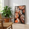 Autumn Ember Botanical Wall Art – Premium Matte Framed Canvas for Modern Decor
