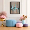 Tidal Mosaic Textured Abstract Framed Art Prints, Premium Matte Paper Modern Decor