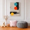 Chromatic Orbit – Colorful Geometric Abstract Wall Art, Premium Matte Canvas