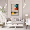 Chromatic Orbit – Colorful Geometric Abstract Wall Art, Premium Matte Framed Prints