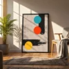 Chromatic Orbit – Colorful Geometric Abstract Wall Art, Premium Matte Framed Prints