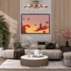 Autumn Leaf Dreamscape – Autumn Leaves Wall Art, Premium Matte Framed Canvas Decor