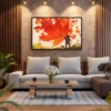 Emberleaf Autumn Painter Wall Art – Premium Matte Framed Canvas for Fall Decor