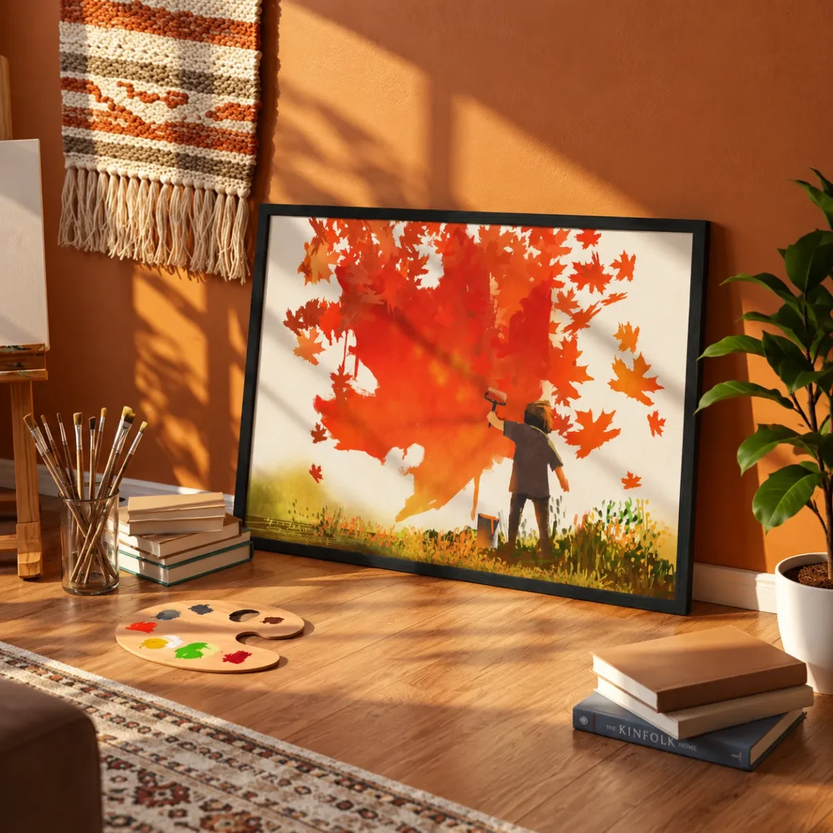 ChatGPT Image Sep 24, 2026, 07_33_10 PM_compressed Emberleaf Autumn Painter Wall Art – Premium Matte Paper Framed Print for Fall