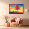 ChatGPT Image Sep 24, 2026, 09_47_38 PM Sunset Wanderer Framed Art Print – Premium Matte Paper Scenic Wall Decor