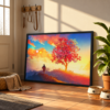 ChatGPT Image Sep 24, 2026, 09_47_49 PM Sunset Wanderer Framed Art Print – Premium Matte Paper Scenic Wall Decor