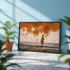 Autumn Farewell – Autumn Landscape Wall Art, Premium Matte Framed Canvas