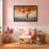 Autumn Farewell – Autumn Landscape Wall Art, Premium Matte Paper Framed Print