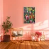 Tulip Garden Reverie – Tulip Garden Wall Art, Premium Matte Framed Canvas
