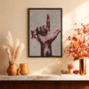 The Defiant Climb – Giant Hand Wall Art, Premium Matte Framed Canvas