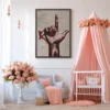 The Defiant Climb – Giant Hand Wall Art, Premium Matte Framed Canvas