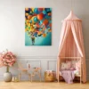 Balloon Reverie – Colorful Balloon Wall Art, Premium Matte Canvas for Modern Interiors