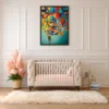 Balloon Reverie – Colorful Balloon Wall Art, Premium Matte Framed Canvas Decor