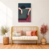 Red Heels Relaxation – Red Heels Wall Art, Modern Fashion Premium Matte Canvas