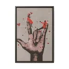 Hearts in Hand Romantic Couple Wall Art – Premium Matte Framed Canvas Decor
