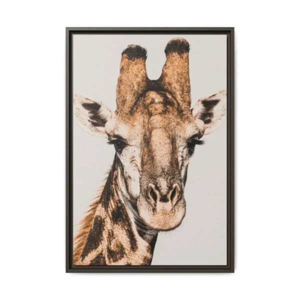 matte-canvas-framed-multi-color_compressed Savanna Gaze – Giraffe Wall Art, Premium Matte Framed Canvas for Modern Safari Decor