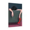 Red Heels Relaxation – Red Heels Wall Art, Modern Fashion Premium Matte Canvas