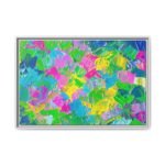 Prism Riot – Vibrant Abstract Framed Canvas Wall Art for Modern Spaces