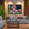 106 (3) Roselight Sonata – Pink Rose Garden Wall Art, Elegant Framed Floral Print