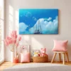 Tideborne Passage – Sailing Boat Ocean Wall Art, Premium Matte Canvas Decor