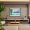 Jade Mist Sanctuary – Bamboo Mountain Framed Print, Asian Landscape Wall Art