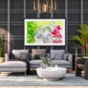 123 (2) Bamboo Koi Garden Wall Art – Verdant Ripple Sanctuary Framed Print for Serene Interiors