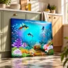 Coralwhim Tide – Underwater Coral Reef Wall Art Canvas, Colorful Ocean Decor
