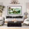 Jade Citadel Reverie – Chinese Landscape Framed Print, Great Wall Mountain Decor