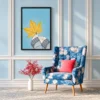 133 (3) Golden Pause – Autumn Maple Leaf Wall Art, Premium Framed Canvas