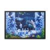 Shatterreef Dolphin Ocean Wall Art – Vibrant Marine Framed Canvas for Modern Interiors