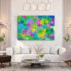Prism Riot – Vibrant Abstract Canvas Wall Art for Bold Modern Interiors