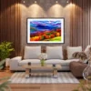 Violetfire Highlands – Autumn Mountain Framed Art Prints for Modern Interiors