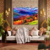 Violetfire Highlands – Autumn Mountain Canvas Wall Art for Modern Interiors