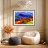 Violetfire Highlands – Autumn Mountain Framed Art Prints for Modern Interiors