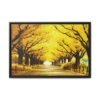 13804420871920719864_2048.jpeg Saffron Canopy Passage – Autumn Golden Tree-Lined Avenue Framed Canvas