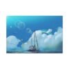Tideborne Passage – Sailing Boat Ocean Wall Art, Premium Matte Canvas Decor